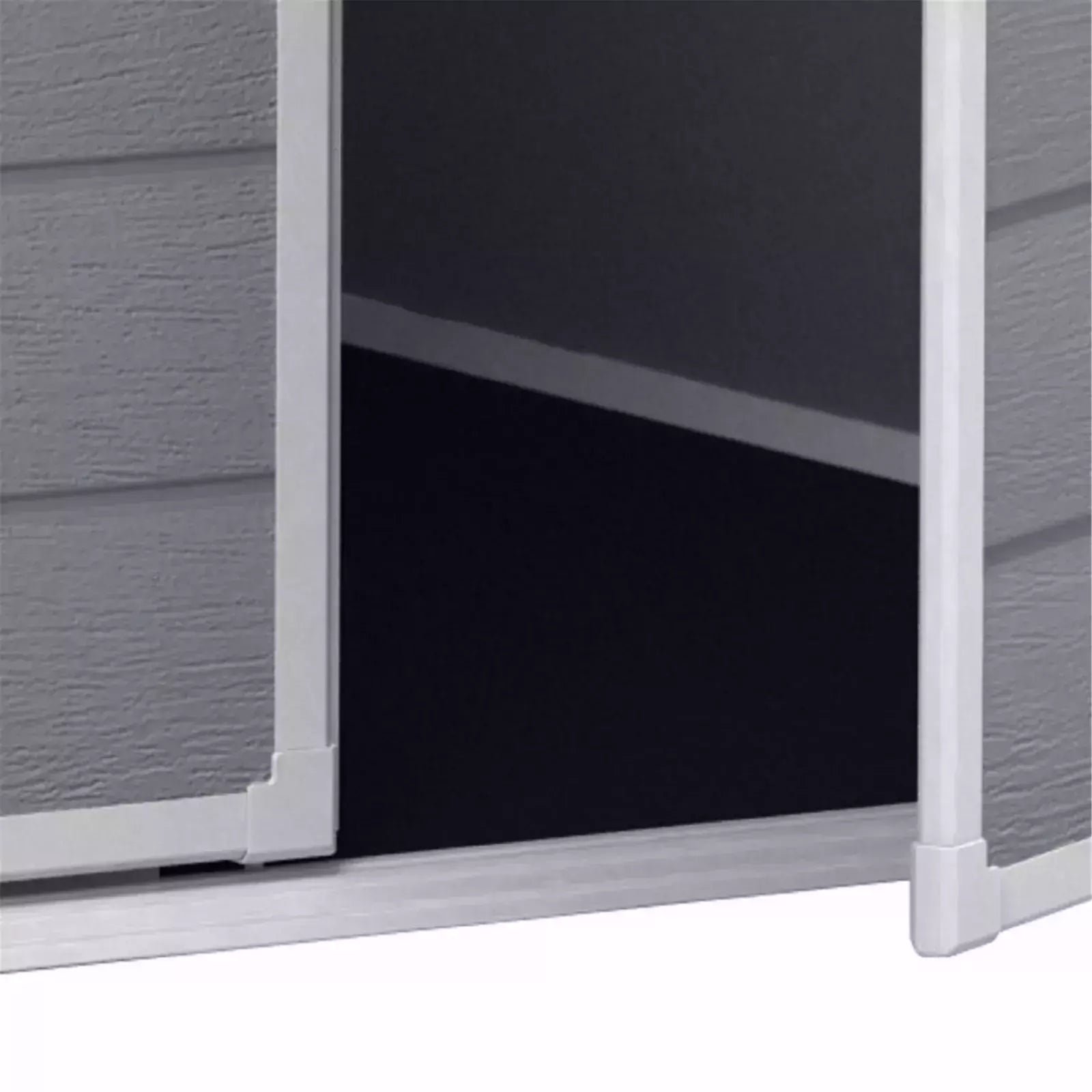 Keter 6′ x 5′ Manor Plastic Garden Storage Shed – Grey - Image 24