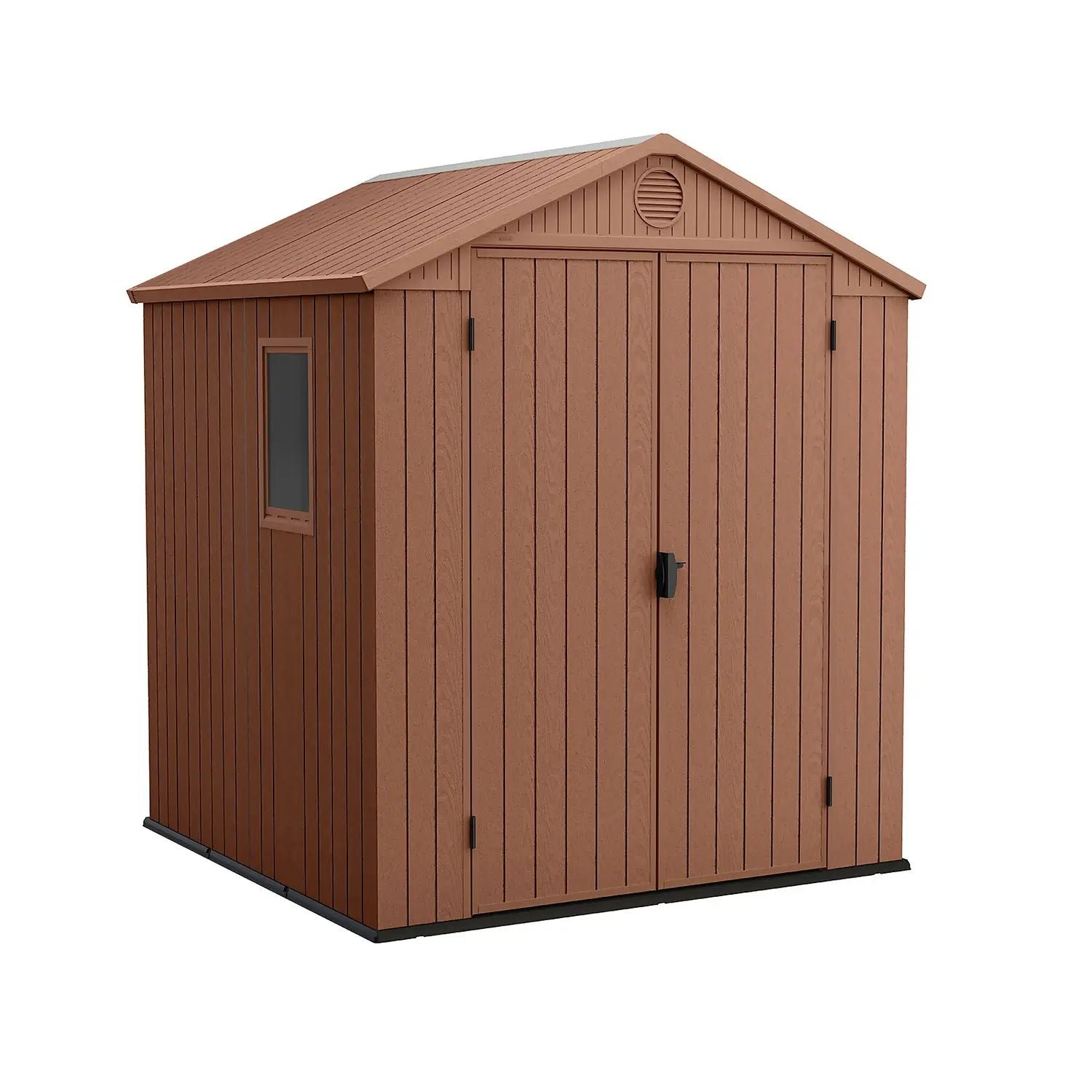 Keter 6’x6′ Darwin Heavy Duty Plastic Garden Shed – Brown