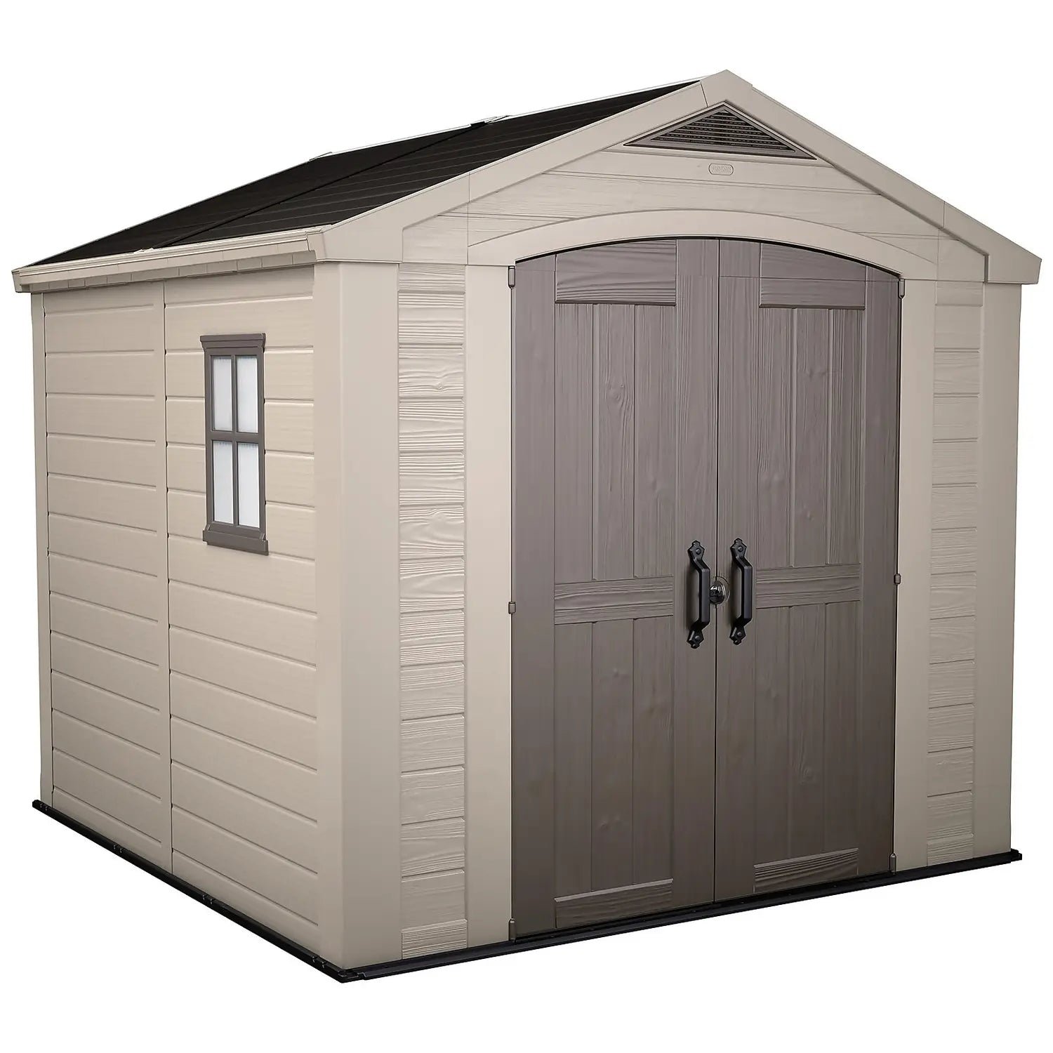 Keter 8’x8′ Factor Heavy Duty Plastic Garden Shed – Beige