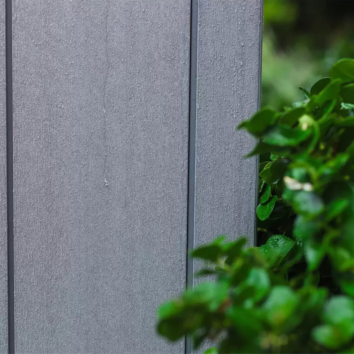 Keter 9’x 7′ Artisan Heavy Duty Plastic Pent Shed – Grey - Image 3