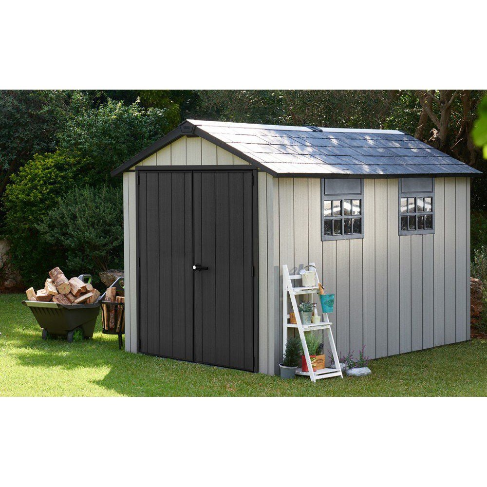 Keter 7.5′ x 11′ Oakland Heavy Duty Plastic Shed – Grey - Image 6