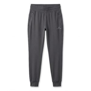 Zain Trading Inc Women's Premium Activewear Joggers – Dark Grey Athletic Sweatpants with Custom Zipper Pockets